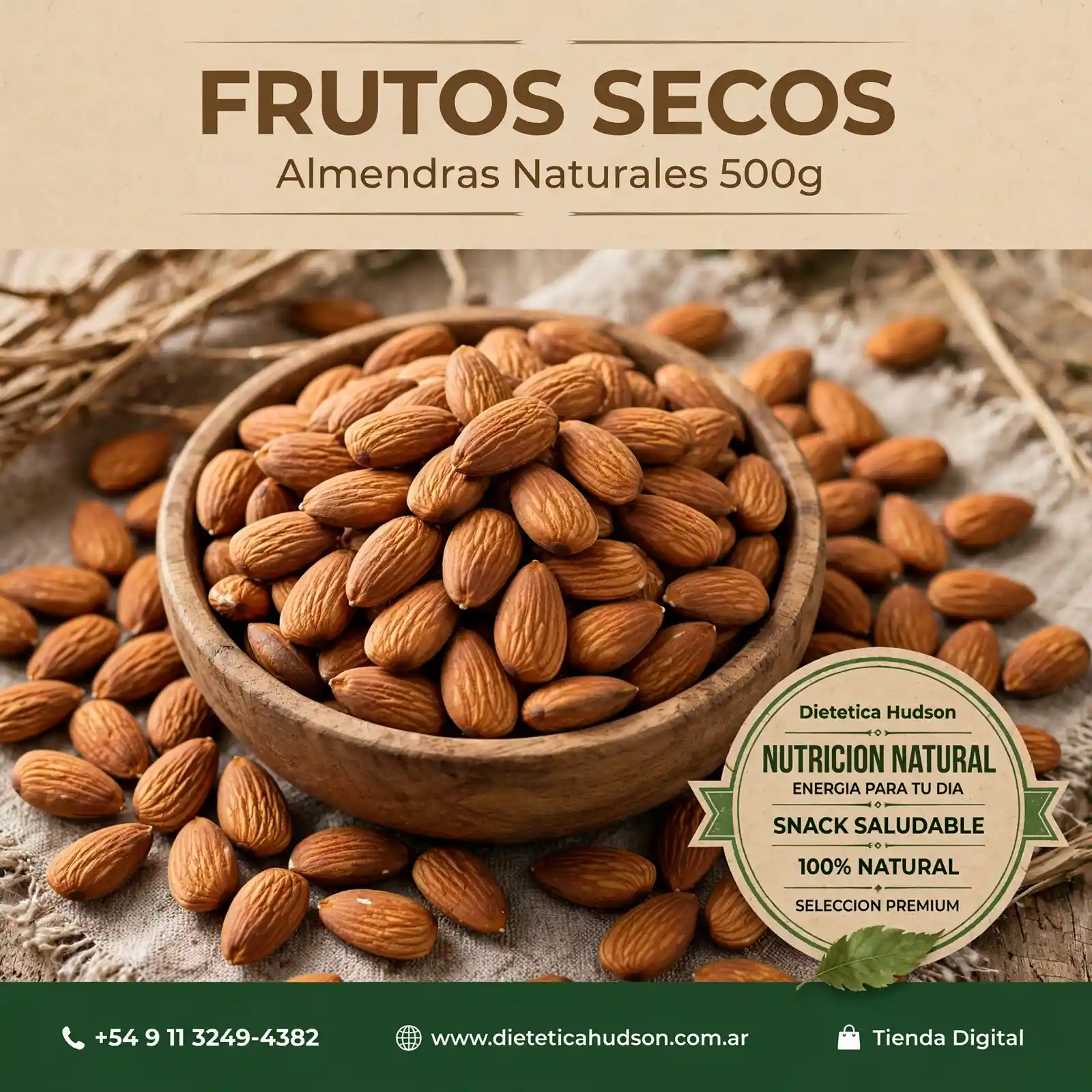 Almendras Naturales 500g